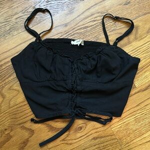 L.A.Hearts (PACSUN) black crop top